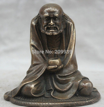 Huij 0062745 China Китайский буддизм медный Arhat Damo Bodhidharma Dharma статуя Будды 2024 - купить недорого