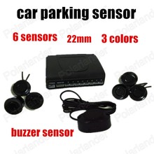 Free shipping Car Reverse Backup Radar parking sensor no monitor Parking Assistance 22mm 6 sensors sound alarm indicator 2024 - buy cheap