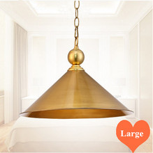 Mordern classic copper art large Pendant lights Retro polishing indoor E27 LED single lamp for porch&pavilion&stairs BRSDD020 2024 - buy cheap