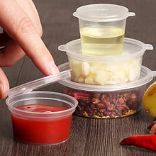 Caixas de tempero transparente caixas de molho de tomate caixas de molho de salada casos de embalagem de queijo utensílios de cozinha de alimentos rápidos 2024 - compre barato