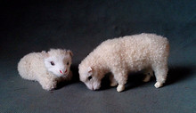 simulation cute white sheep 13x4x7cm toy model polyethylene&furs sheep model home decoration props ,model gift d213 2024 - buy cheap