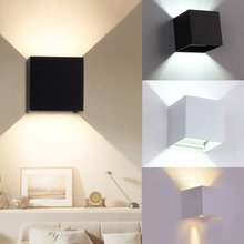 7W LED Cube Wall Lamp Waterproof Outdoor Light Aluminum Up & Down Light Adjustable Angle Indoor Outdoor Wall Light 2024 - buy cheap