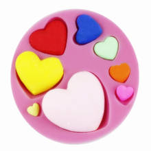 3D Sweet Heart Shapes Silicone Mold Chocolate Molds Fondant Sugarcraft Cake Decorating Baking Tools 2024 - buy cheap