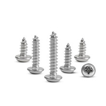 50pcs M1.7 Cross round head Self-tapping screws with pad Pan head Phillips screws 304 stainless steel 4mm-10mm Length 2024 - buy cheap