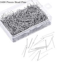 1600 Pieces Head Pins Fine Satin Pin Dressmaker Pins for Jewelry Making Sewing and Craft Stainless Steel 1 1/16 Inch 2024 - buy cheap