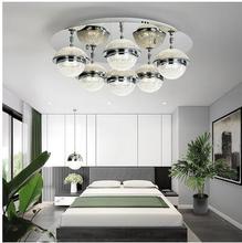 Warm romantic living room lamp room master bedroom lamp round led crystal lamp simple modern creative ceiling lamp 2024 - buy cheap