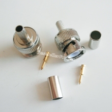 10Pcs BNC Male Plug Crimp For RG58 RG142 RG400 LMR195 RG223 Cable Coaxial Connector 2024 - buy cheap