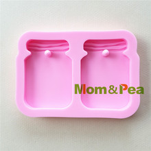 Mom&Pea 1171 Free Shipping Bottle Silicone Mold Cake Decoration Fondant Cake 3D Mold Food Grade 2024 - buy cheap