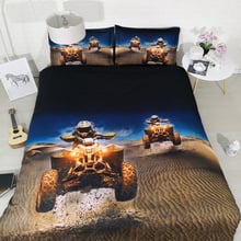 JF312 boys teens desert motor racing bed sheet set single queen size 3d motorcycle bedding sets 4/6pcs gift bed linen super king 2024 - buy cheap