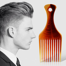 Peine de aceite de peluquería de gran tamaño, accesorios para el cuidado del cabello, Barba, diseño de dientes, color ámbar 2024 - compra barato