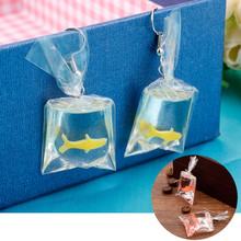 Novidade joias bolsas d' água brincos de peixe goldfish para mulheres brinco de gota acessórios de moda feminino brinco 2024 - compre barato
