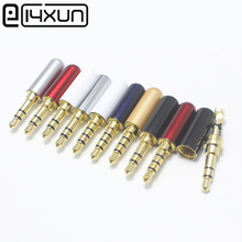 EClyxun 1 шт., 3/4 штекера, 3,5 RCA разъем, 3,5 мм, стерео аудио разъем, гарнитура, двойной трек, штекер для наушников с зажимом для провода, адаптер 2024 - купить недорого