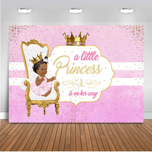 Фиолетовый фон для фотосъемки новорожденных детей с изображением принцессы, Королевская корона, Вечерние Декорации, 423 2024 - купить недорого
