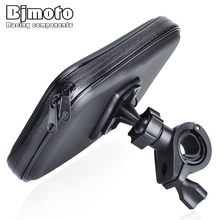 Universal motocicleta espelho de montagem da tela toque lidar com barra braçadeira telefone carregador titular para celular gps mp4 mp5 bicicleta 2024 - compre barato