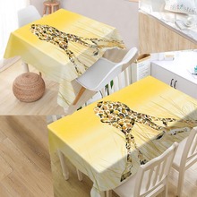 Custom Giraffe Pattern Tablecloth Waterproof Oilproof Rectangular Home Textiles Wedding Tablecloth #ASD3456K 2024 - buy cheap