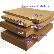 2021 Free Shipping 1-200pcs  A5 Size21x14.8cm Kraft Card Paper 80/120/160/250gsm Gift Book Packing Wedding Party Decorations 2024 - buy cheap