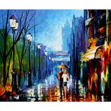 Large wall pictures landscape memories of paris palette knife oil painting on canvas modern home decor 2024 - buy cheap