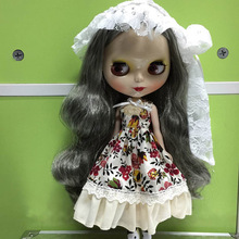 Кукла блайз Обнаженная, с седыми волосами, Заводская кукла, подходит для самостоятельной сборки, шарнирная игрушка для девочек