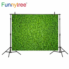 Funnytree backdrop photographic studio wedding baptism grass green spring nature professional background photocall photobooth 2024 - buy cheap