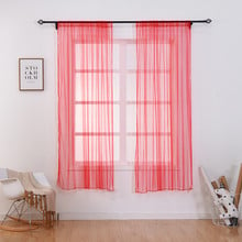 Short Curtains For Kitchen Soild Voile Curtains For Living Room Modern Bedroom Sheer Tulle Curtains Window Drapes 2024 - buy cheap