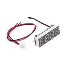 Voltaje de temperatura Digital 3 en 1 metro 12V 5-20V coche LED reloj electrónico tiempo LSD herramienta 2024 - compra barato