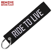 Car Keychain Black Motorcycle Key Chain Embroidery White Letter chaveiro carro Key Fobs KeyRing accesorios automovil 2024 - buy cheap