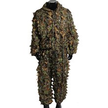 Woodland Sniper Ghillie Bionic Suit Kit 3D Leaf Camouflage Camo Jungle Hunting Birding Outdoor Coveralls 2024 - buy cheap