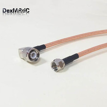Высокое качество низкое затухание TNC прямоугольный Штекерный переключатель F штекер RF коаксиальный кабель RG142 50 см 20 "/100 см адаптер оптовая продажа 2024 - купить недорого