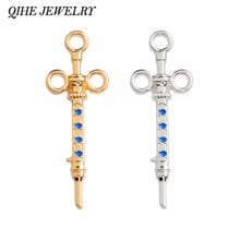 QIHE JEWELRY Syringe Pin Badges Brooches Lapel pin Medical Jewelry Doctor Nurse Medical School Graduation gift Nurse jewelry 2024 - buy cheap