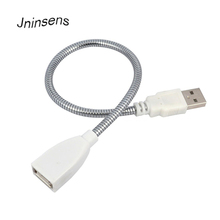 USB Male To Female Extension Cable LED Light Fan Adapter Cable Flexible Metal Hose Power Supply Cord 2024 - buy cheap