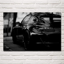 Cool blanco y negro super coche de los deportes de posters de pared foto arte de casa habitación decoración KC559 2024 - compra barato