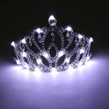 Вечерние светящиеся венки Хэллоуин корона цветок ободок Девушки Женщины светодиодный светильник венок для волос повязка на голову гирлянды подарок 2024 - купить недорого