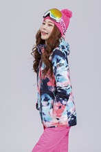 Женская теплая куртка Gsou, водонепроницаемая и ветрозащитная куртка для катания на лыжах и сноуборде, для зимнего сезона 2024 - купить недорого