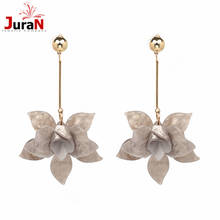 JURAN 2018 New Style Fashion Statement Jewelry Antique Big Pendant Vintage Resin Flower Dangle Drop Earrings For Women J50105 2024 - buy cheap