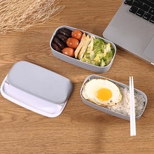 baby food box double-layer Portable Bento box Eco-friendly Food container with compartments Leakproof Microwavable BPA free 2024 - buy cheap