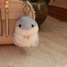 wholesale 10pcs 12cm cartoon super cute hamster plush little bag key chain backpack pendant high quality stuffed toy girl gift 2024 - buy cheap