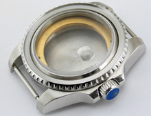 43mm Sapphire glass 316L brushed watch case fit ETA 2836 Mingzhu 2813/ 4813 movement P345 2024 - buy cheap