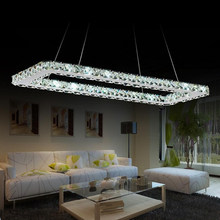 Lámparas colgantes de cristal led de plata modernas, lámpara led cuadrada de alta calidad/alta potencia, iluminación led brillante 2024 - compra barato