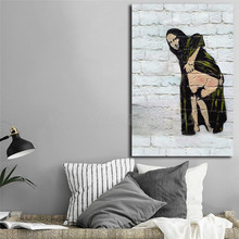 Mona Lisa Showing Her Backside HD Wall Art Canvas Posters Prints Painting Wall Pictures For Office Living Room Home Decor 2024 - buy cheap