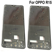 Оригинальный держатель ЖКД экран передняя рамка для OPPO R15 r15 корпус средняя рамка без кнопки громкости питания R 15 запасные части 2024 - купить недорого