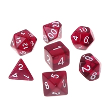 7Pcs/Set Polyhedral Multi Sided Dice D4-D20   Poly Game 2024 - buy cheap