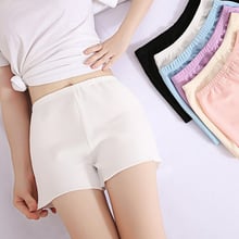 Chsdfácil short de cintura elástica, calça de verão para mulheres, de algodão sólido, casual 2024 - compre barato
