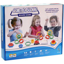 Juegos de mesa familiares para niños, puzle de juego de lógica geométrica, con reglas en inglés 2024 - compra barato