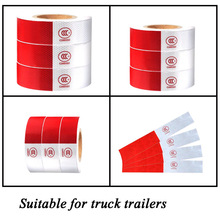 30/36/45M Car Reflective Stickers Warning Strip Reflective Truck Auto supplies Night Driving Safety Secure Red White Sticker 2024 - buy cheap