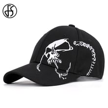 FS Casual Women Men Brand Skull Embroidery Baseball Caps Dad Hat Outdoor Sun Protection Cotton Black Blue Hip Hop Man Cap 2024 - buy cheap