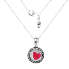 Pingente de medalhão em forma de coração, flutuante, prata 925, joia para mulheres, nome, foto, pingente, personalidade, casais, presente 2024 - compre barato