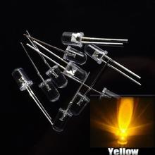 100pcs/ NEW 5mm Round Super Bright Yellow LED light Diode Kit 2024 - buy cheap