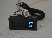 New Blue LED Tachometer RPM Speed Meter + Hall Proximity Switch Sensor NPN 2024 - buy cheap