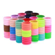 100Pcs Mixed Color Lovely Girls Kids Rubber Hairbands Ponytail Holder Elastic Hair Bands Hair Holder Hair Accessories Gift 2024 - buy cheap
