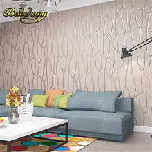 beibehang papel de parede.Living room TV background non-woven wallpaper modern minimalist bedroom wall decoration plain 3D video 2024 - buy cheap